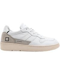 Date - Vintage court sneakers bianco vitello - Lyst