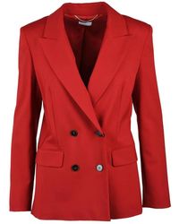 Marella - Jassen ,Rood ,Polyester Nuptial Blazer Doppiopetto - Lyst