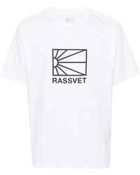 Rassvet (PACCBET) - T-shirt mit großem logo in weiß - Lyst