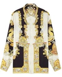 Versace - Shirt With 'Coral Theatre' Print - Lyst