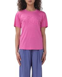 Emporio Armani - Camisetas y polos fucsia - Lyst