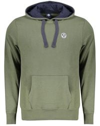 North Sails - Hoodies & Sweatvesten ,Groen ,Katoen Hooded Sweatshirt Met Lange Mouwen - Lyst