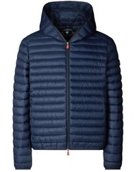 Save The Duck - Blauwe Lichtgewicht Nylon Jas Aw25 - Lyst