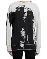 A_COLD_WALL* - Hoodies & Sweatvesten ,Zwart ,Katoen Cotton Relaxed Crewneck Sweatshirt - Lyst