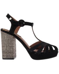 Gioseppo - Schwarze sandalen aus synthetischem material mit gummisohle - Lyst