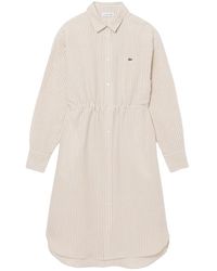 Lacoste - Shirt Dresses - Lyst