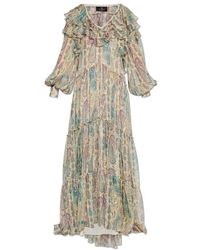 Etro - Kleedjes ,Veelkleurig ,Silk Dress - Lyst