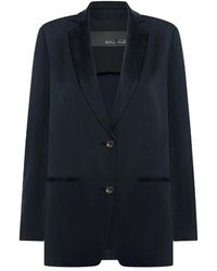 Rrd - Jassen ,Blauw ,Polyester Cupro Boyfriend Blazer - Lyst