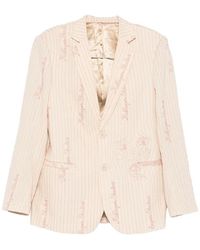 Kidsuper - Jassen ,Roze ,Leer Sut-03 Getailleerde Jas - Lyst