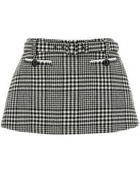 Self-Portrait - Houndstooth Skort - Lyst