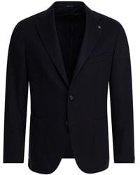 Tagliatore - Herrenbekleidung Jacke Blau Aw25 - Lyst