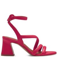 Tamaris - Rosa elegante flache sandalen - Lyst