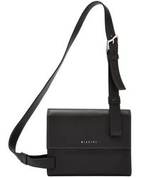 Biaggini - Schwarze leder umhängetasche - Lyst