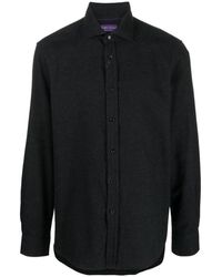 Ralph Lauren - Graues langarm-casual-shirt - Lyst