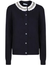 Prada - Truien & Vesten ,Blauw ,Cardigan - Lyst