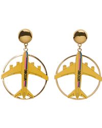 Moschino - Ohrringe Mit Flugzeug-Motiv - Lyst