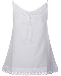 By Malene Birger - Zachte Witte Elle Top - Lyst