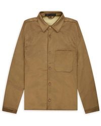 Aspact - Jassen ,Groen ,Suède Suede Overshirt - Lyst