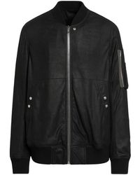 Rick Owens - Jassen ,Zwart ,Katoen Classic Flight Bomber Jacket - Lyst