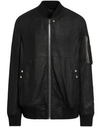 Rick Owens - Jassen ,Zwart ,Katoen Classic Flight Bomber Jacket - Lyst