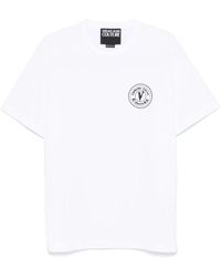 Versace Jeans Couture - Weiße crew neck t-shirts und polos - Lyst