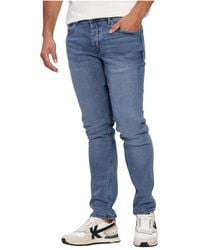 Pure Path - Jeans ,Blauw ,Katoen The Ryan Slim Fit Jeans - Lyst