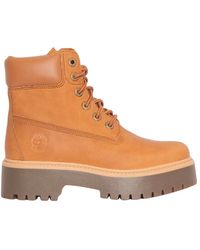 Timberland - Schoenen ,Bruin ,Leer Stone Street 6-Inch Platform Waterproof Boot - Lyst