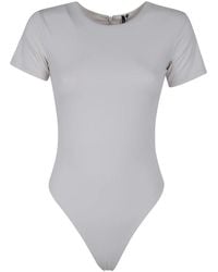 Entire studios - Tops ,Grijs ,Nylon Nylon Spandex Bodysuit - Lyst