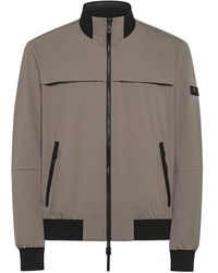 Peuterey - Graue Reißverschlussjacke Wasserabweisendes Polyester - Lyst
