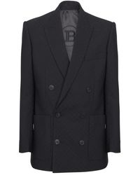 Balmain - Monogramm-jacquard-blazer - Lyst