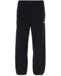MSGM - Cotton Joggers - Lyst