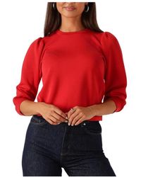 SELECTED - Slftenny 3/4 Sweat Top - Lyst