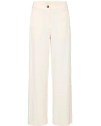 Ichi - Broeken ,Wit ,Berk Freewear Broek - Lyst