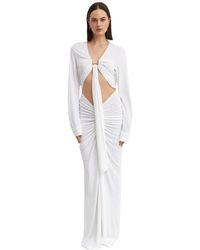 Christopher Esber - Kwarts Kristal Maxi Jurk - Lyst