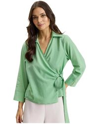 iN FRONT - Overhemden ,Groen ,Blouses & Shirts - Lyst