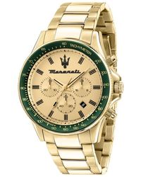 Maserati - Sfida cronografo orologio (oro/verde) uomo - Lyst