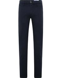 Jacob Cohen - Slim Fit Chino Hose Marineblau - Lyst