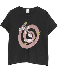 RE/DONE - Tops ,Zwart ,Katoen T-Shirt - Lyst