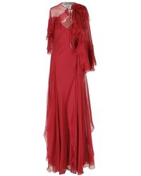 Alberta Ferretti - Abito Chiffon Di Seta - Lyst