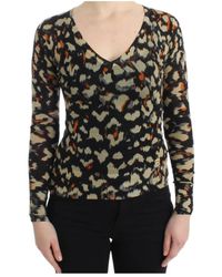 Roberto Cavalli - Elegante Wollen V-Hals Trui - Lyst