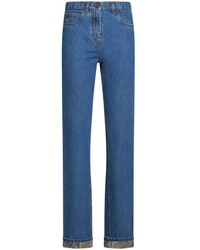 Etro - Blauwe Denim Rechte Jeans Voor Vrouwen - Lyst