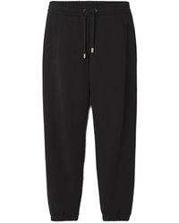 Lanvin - Broeken ,Zwart ,Katoen Zwarte Katoenen Broek - Lyst