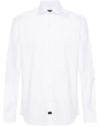 Fay - Weiße baumwollmischung popeline hemd,formal shirts - Lyst
