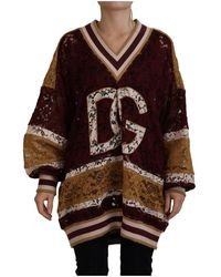Dolce & Gabbana - V-Neck Knitwear - Lyst