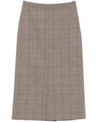 Twinset - Rokken ,Bruin ,Midi Rok - Lyst