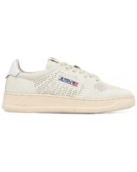 Autry - Easeknit low ivory sneakers - Lyst
