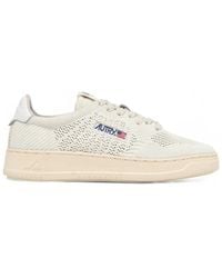 Autry - Easeknit low ivory sneakers - Lyst