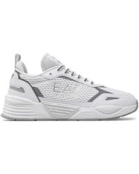 EA7 - Weiße sneaker polyester zusammensetzung - Lyst