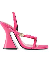 Versace - High heel sandals - Lyst