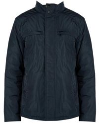Geox - Jassen ,Blauw ,Polyester Moderne Jas - Lyst